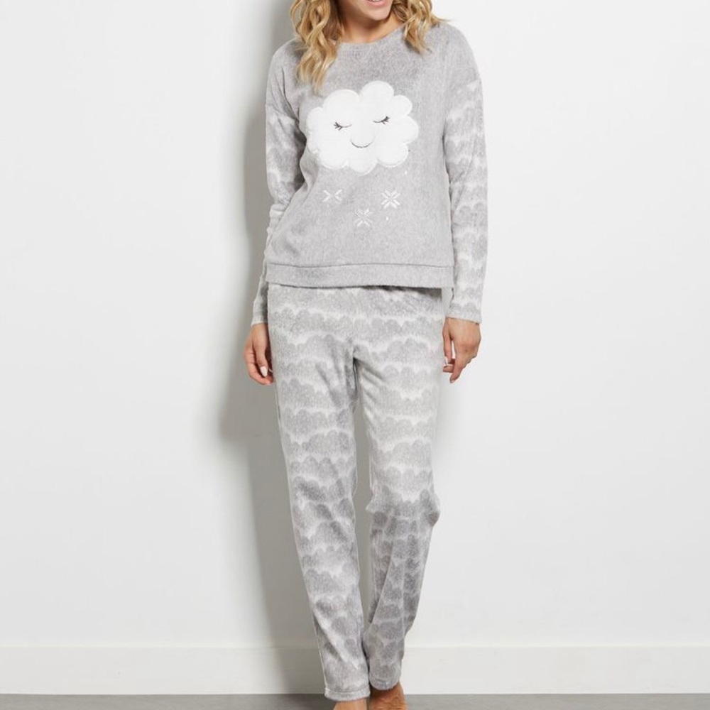 La Vie En Rose - Fleece Cloud PJ Set - Size M